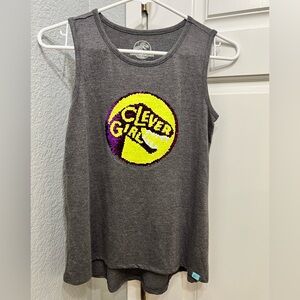 Jurassic World “Clever Girl” velociraptor dual image sequin top